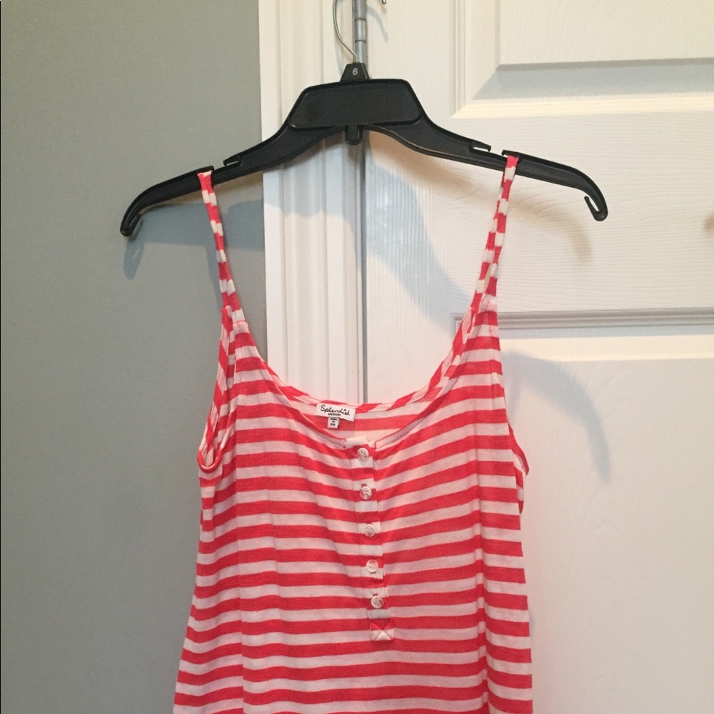 Splendid - orange & white striped tank top